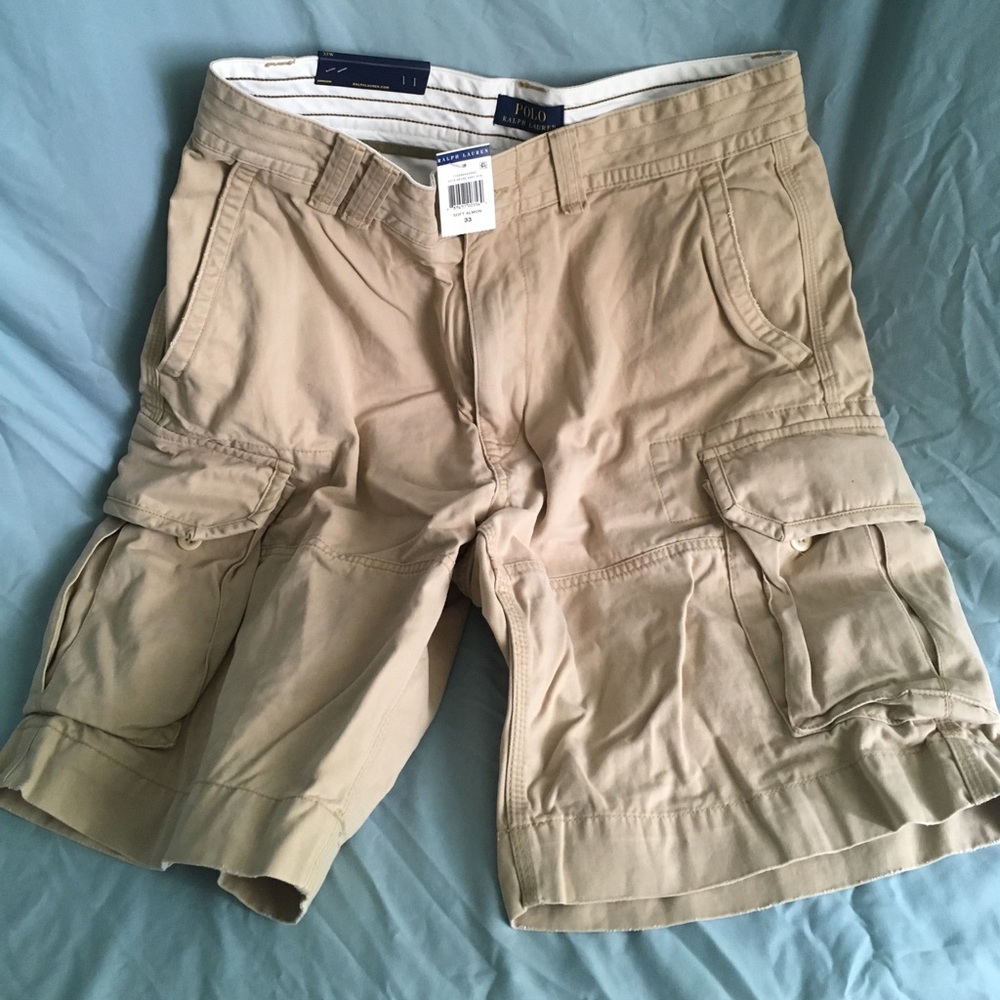 Khaki Polo Shorts